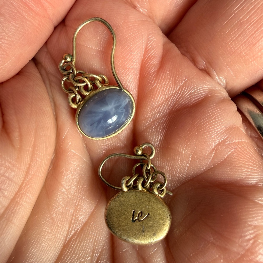Blue Stone Drop Earrings - Liz Claiborne